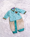 Sea Green Silk Kurta Pajama Set