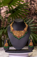 Lakshmi Metallic Short Necklace
